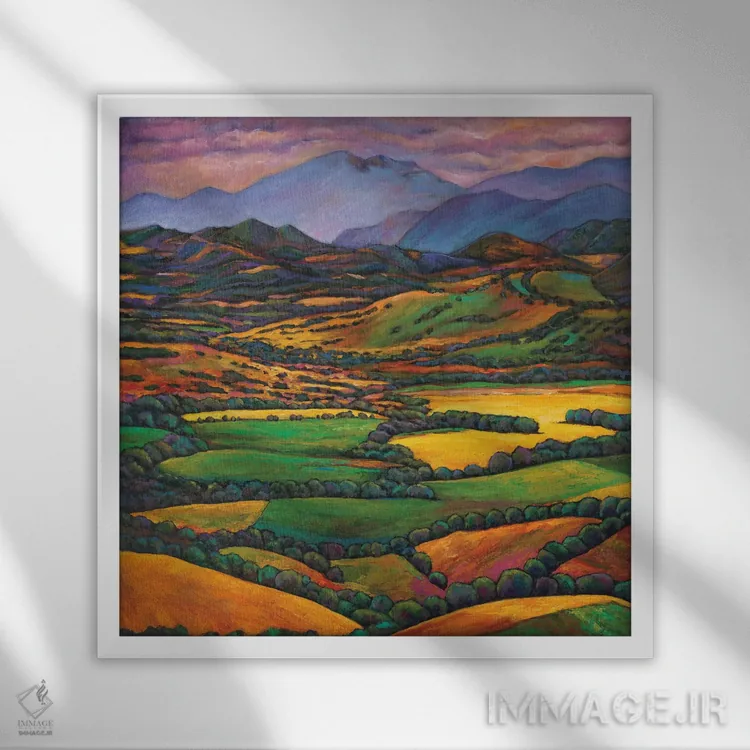 تابلو دکوراتیو پوشیده در رویا اثر جاناتان هریس - نمای قابدار سفید