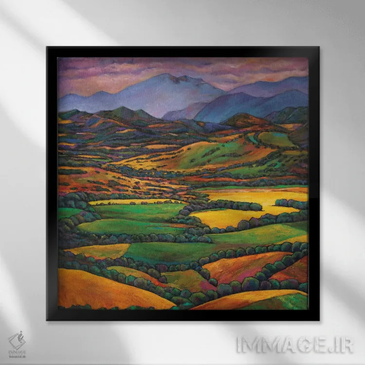 تابلو دکوراتیو پوشیده در رویا اثر جاناتان هریس - نمای قابدار مشکی