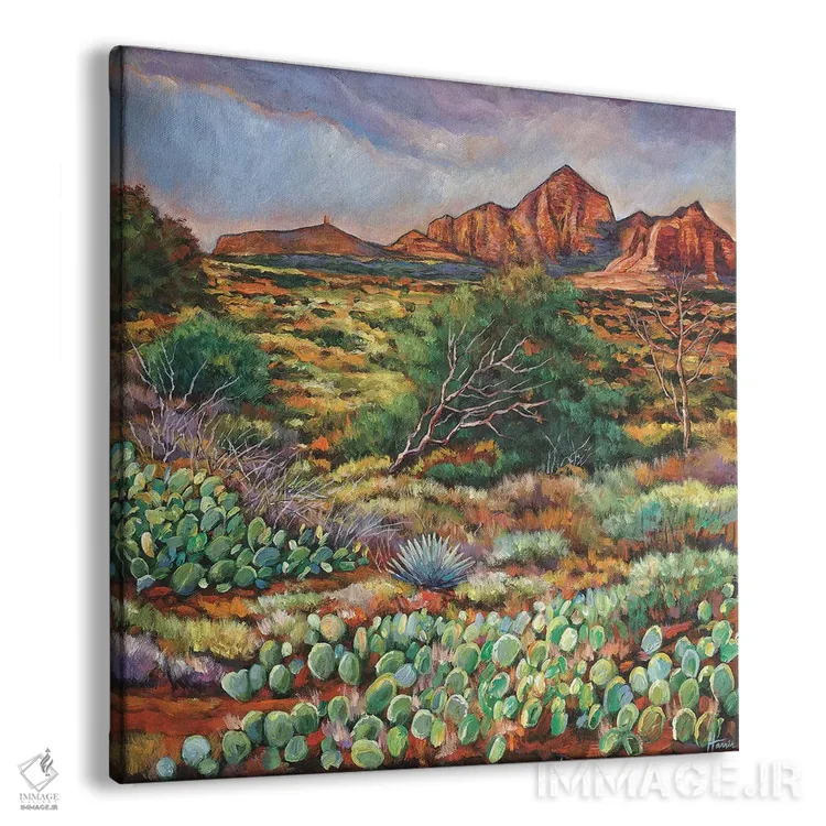 تابلو دکوراتیو احاطه شده توسط سدونا اثر جاناتان هریس - نمای پرسپکتیو محصول