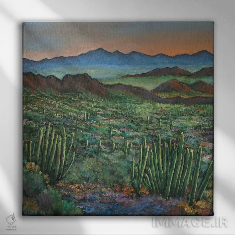 تابلو دکوراتیو به سوی غرب اثر جاناتان هریس - نمای روبهرو روی دیوار