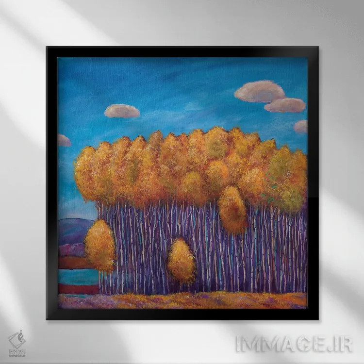 تابلو دکوراتیو منتظر بمان و ببین اثر جاناتان هریس - نمای قابدار مشکی