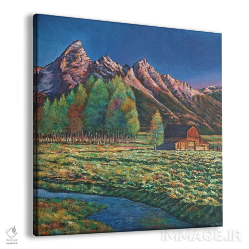 تابلو دکوراتیو وایومینگ اثر جاناتان هریس - نمای پرسپکتیو محصول