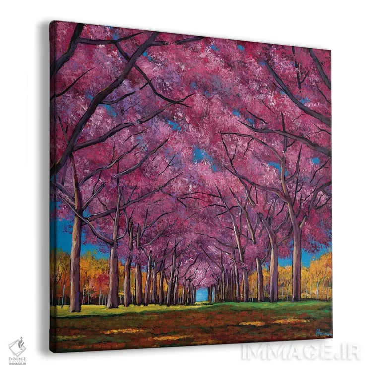 تابلو دکوراتیو خیابان گیلاس اثر جاناتان هریس - نمای پرسپکتیو محصول