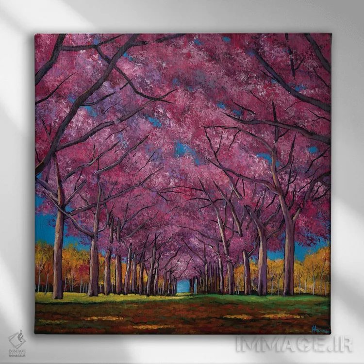 تابلو دکوراتیو خیابان گیلاس اثر جاناتان هریس - نمای روبهرو روی دیوار