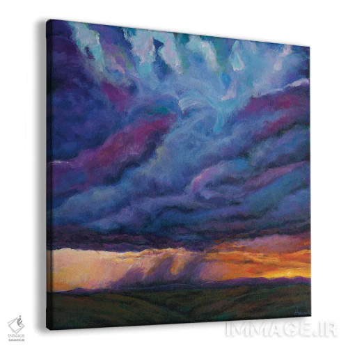 تابلو دکوراتیو باران بیابان اثر جاناتان هریس - نمای پرسپکتیو محصول