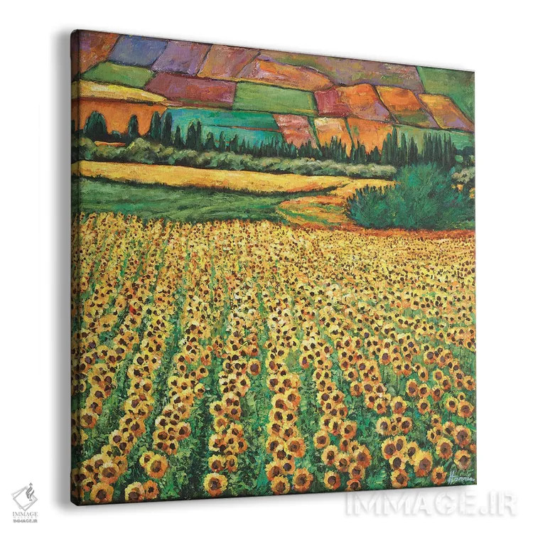 تابلو دکوراتیو تابش خورشید اثر جاناتان هریس - نمای پرسپکتیو محصول