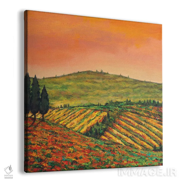 تابلو دکوراتیو صبح توسکانی اثر جاناتان هریس - نمای پرسپکتیو محصول