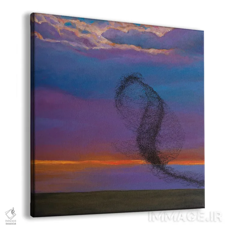 تابلو دکوراتیو سرناد شامگاهی اثر جاناتان هریس - نمای پرسپکتیو محصول