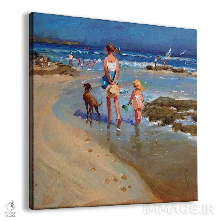 تابلو دکوراتیو لبه جزر و مد اثر جان هاسکینز - نمای پرسپکتیو محصول