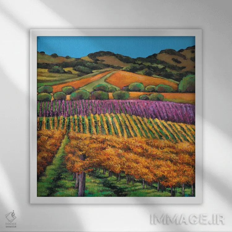 تابلو دکوراتیو نپا اثر جاناتان هریس - نمای قابدار سفید