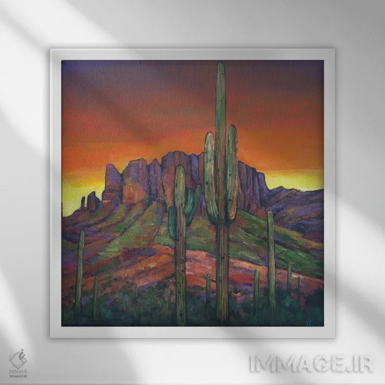 تابلو دکوراتیو خیلی خرافاتی اثر جاناتان هریس - نمای قابدار سفید