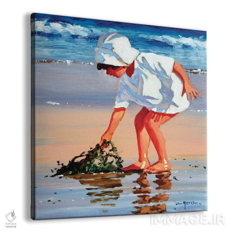 تابلو دکوراتیو جدی درباره جلبک دریایی اثر جان هاسکینز - نمای پرسپکتیو محصول