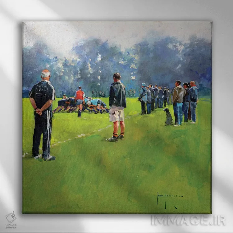 تابلو دکوراتیو اسکرام اثر جان هاسکینز - نمای روبهرو روی دیوار