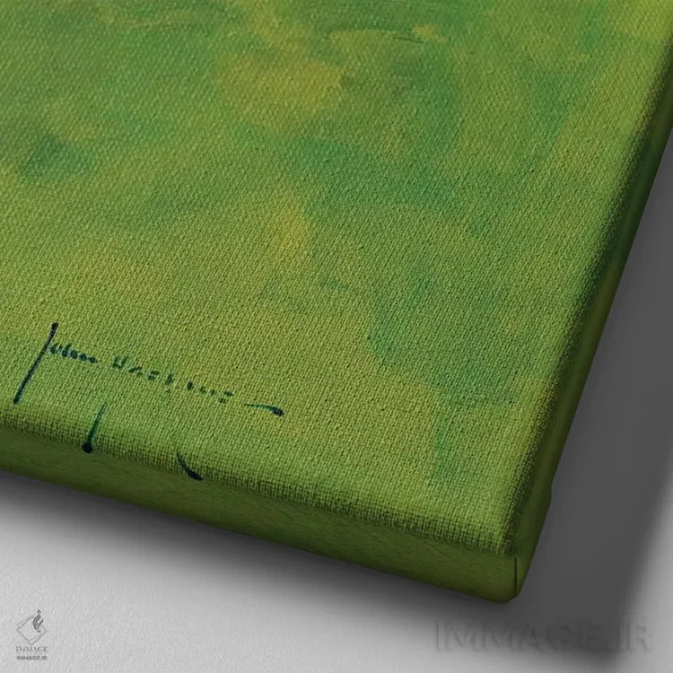 تابلو دکوراتیو اسکرام اثر جان هاسکینز - نمای نزدیک بافت بوم