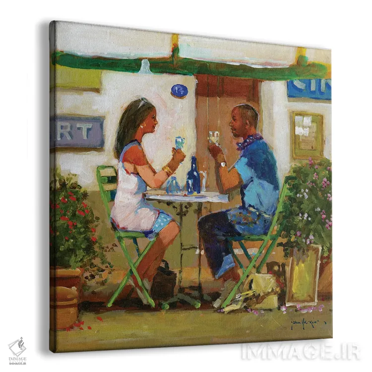 تابلو دکوراتیو نوشیدنی های ناهار کاری اثر جان هاسکینز - نمای پرسپکتیو محصول