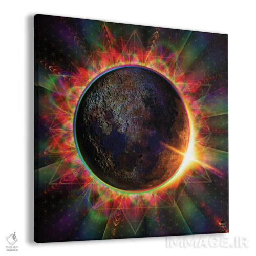 تابلو دکوراتیو خورشیدگرفتگی اثر جامبی - نمای پرسپکتیو محصول