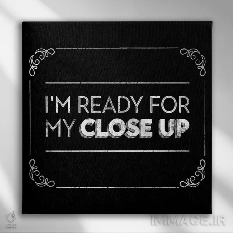 تابلو دکوراتیو نمای نزدیک اثر جی جی براندو - نمای روبهرو روی دیوار