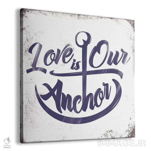 تابلو دکوراتیو لنگر عشق اثر جی جی براندو - نمای پرسپکتیو محصول