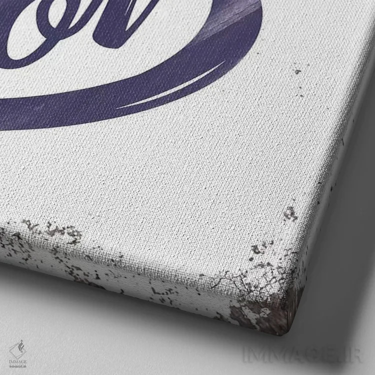 تابلو دکوراتیو لنگر عشق اثر جی جی براندو - نمای نزدیک بافت بوم