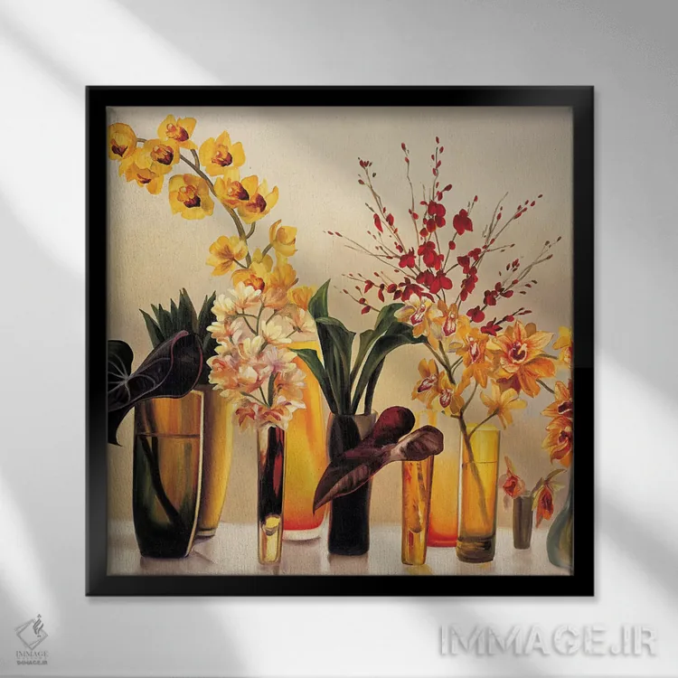 تابلو دکوراتیو تازه بریده شده I اثر رودولفو خیمنز - نمای قابدار مشکی