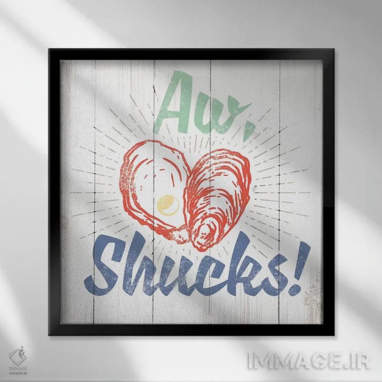 تابلو دکوراتیو اوه، جدی می گی! اثر جی جی براندو - نمای قابدار مشکی