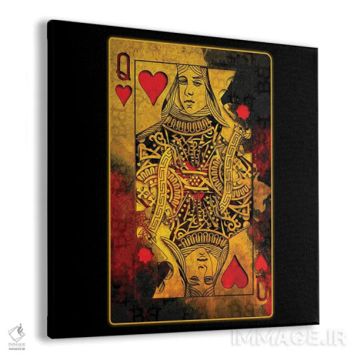 تابلو دکوراتیو قلب های سوزان اثر جسی جانسون - نمای پرسپکتیو محصول