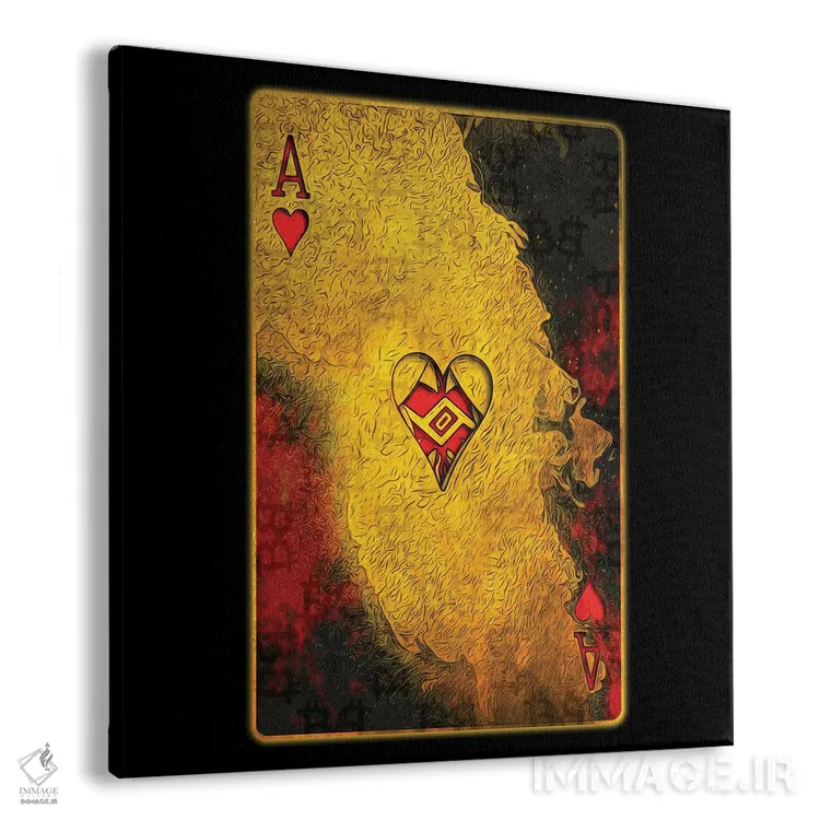 تابلو دکوراتیو قلب های سوزان اثر جسی جانسون - نمای پرسپکتیو محصول