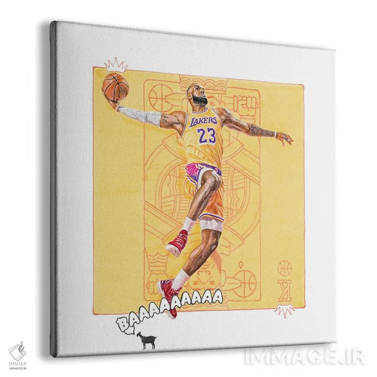 تابلو دکوراتیو اعلی حضرت شما اثر جوزایا جونز - نمای پرسپکتیو محصول