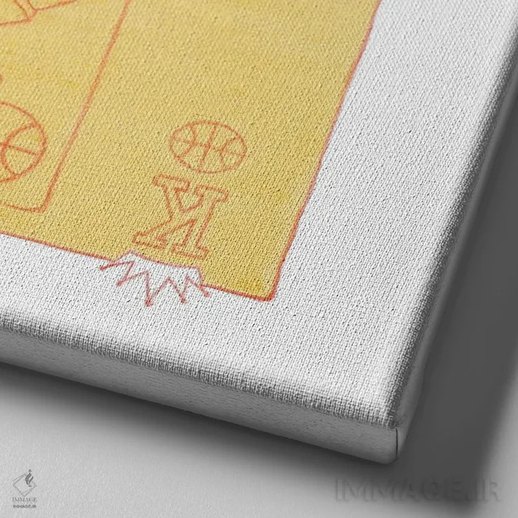 تابلو دکوراتیو اعلی حضرت شما اثر جوزایا جونز - نمای نزدیک بافت بوم