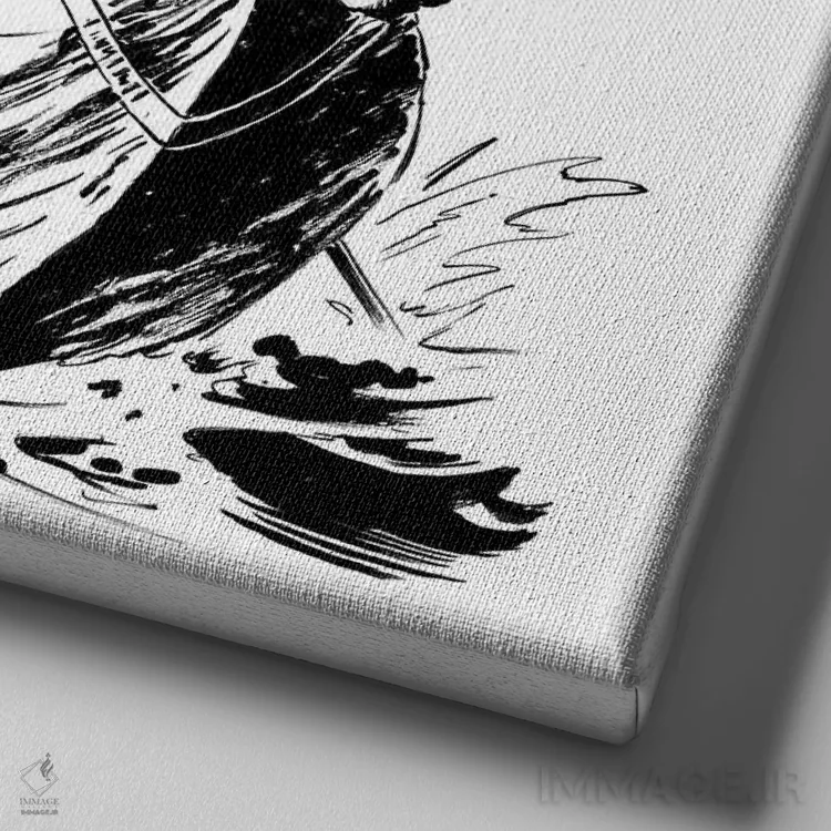 تابلو دکوراتیو تصویر روی جلد جانوران تارزان اثر جو جوسکو - نمای نزدیک بافت بوم