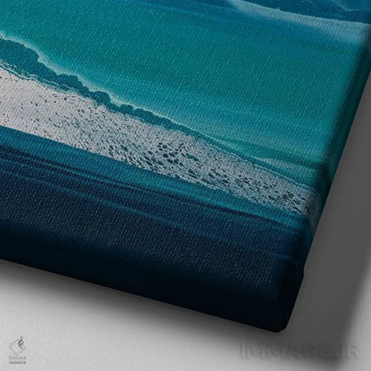 تابلو انتزاعی نور سیال ۲ اثر جیکوب جوگاشویلی - نمای نزدیک بافت بوم