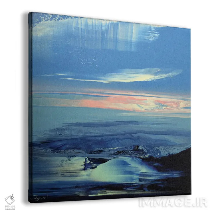 تابلو انتزاعی صدای سطح ۱ اثر جیکوب جوگاشویلی - نمای پرسپکتیو محصول