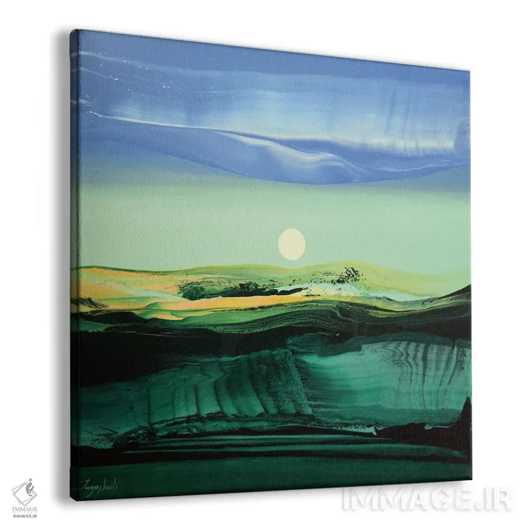 تابلو انتزاعی صدای سطح ۲ اثر جیکوب جوگاشویلی - نمای پرسپکتیو محصول