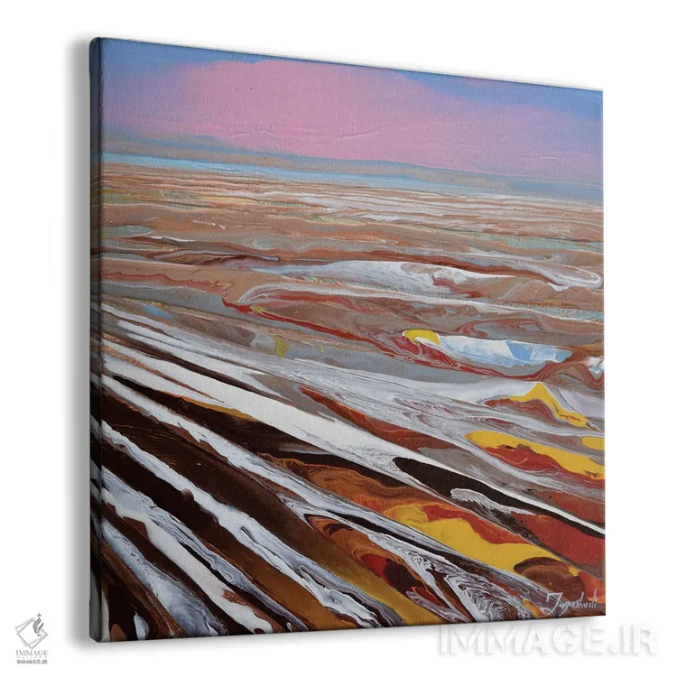 تابلو انتزاعی منظره مصنوعی ۶ اثر جیکوب جوگاشویلی - نمای پرسپکتیو محصول