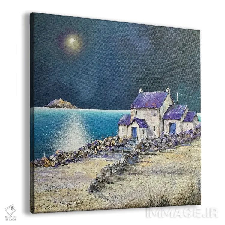 تابلو دکوراتیو جزیره اثر جان مک کینستری - نمای پرسپکتیو محصول