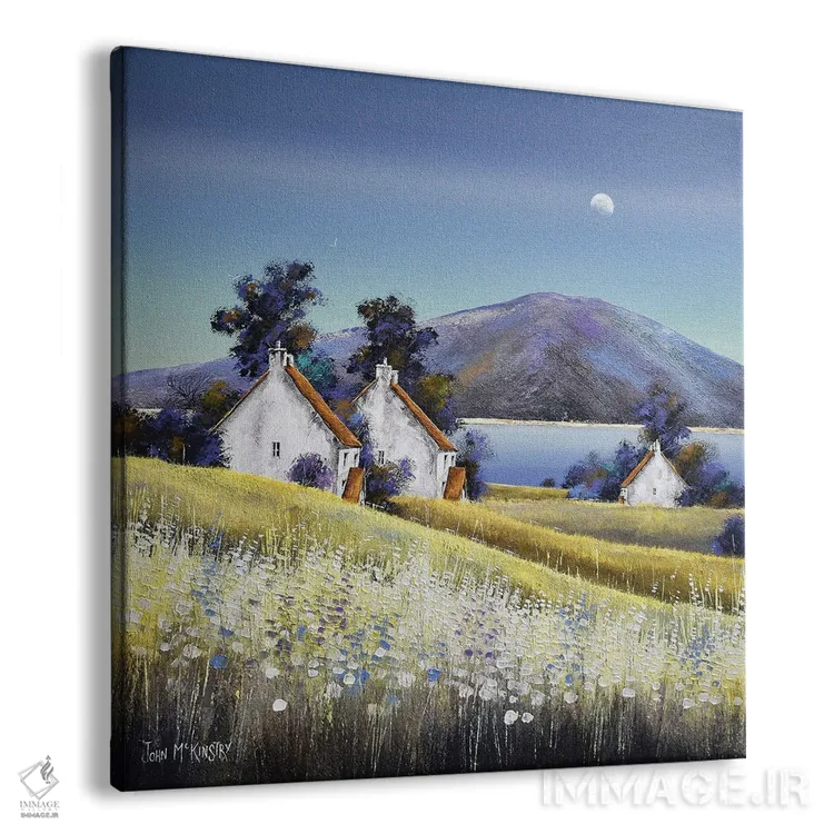 تابلو دکوراتیو رنگ های پاییز اثر جان مک کینستری - نمای پرسپکتیو محصول