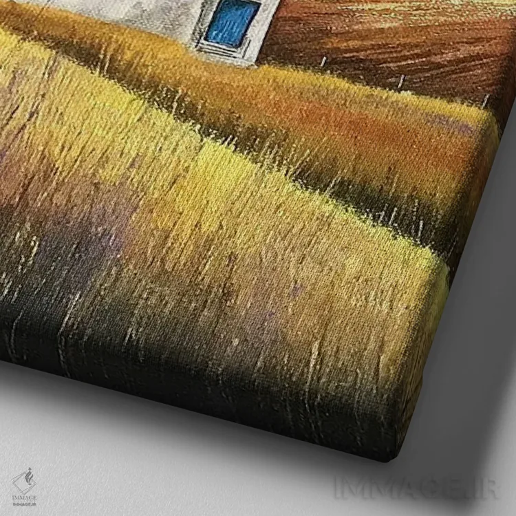 تابلو دکوراتیو خانه فرن اثر جان مک کینستری - نمای نزدیک بافت بوم