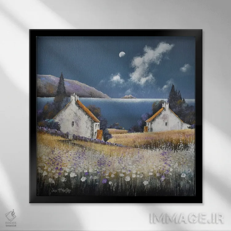 تابلو دکوراتیو پس از طوفان اثر جان مک کینستری - نمای قابدار مشکی