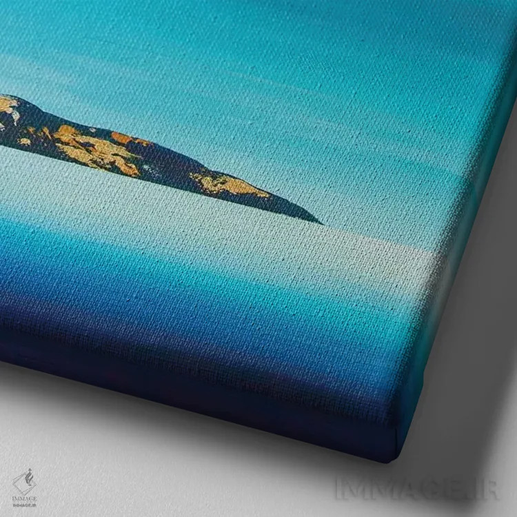 تابلو انتزاعی آغازی نو اثر جک استوری - نمای نزدیک بافت بوم