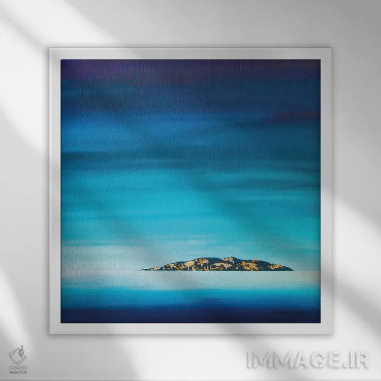 تابلو انتزاعی آغازی نو اثر جک استوری - نمای قابدار سفید