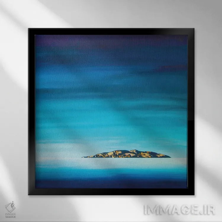 تابلو انتزاعی آغازی نو اثر جک استوری - نمای قابدار مشکی