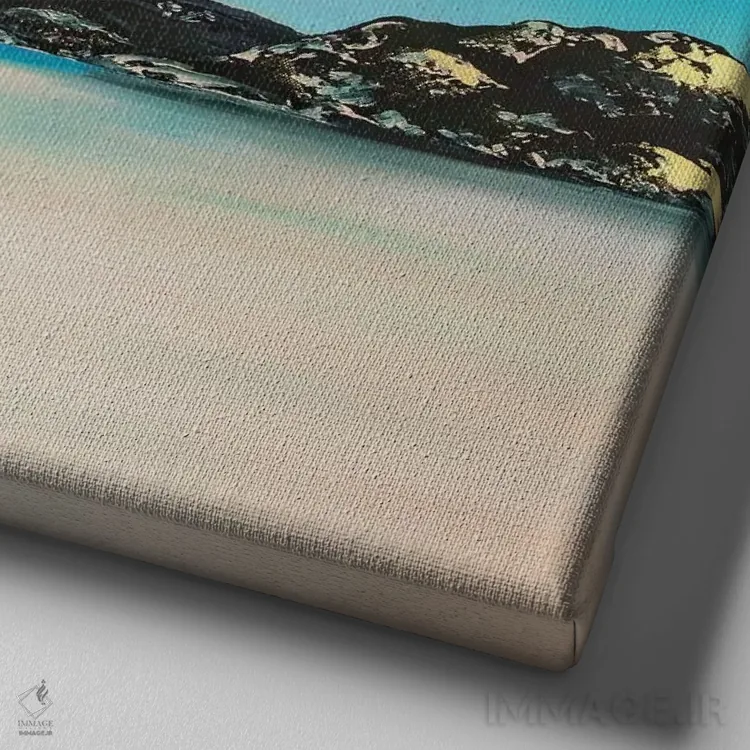 تابلو انتزاعی نگاه به جلو اثر جک استوری - نمای نزدیک بافت بوم