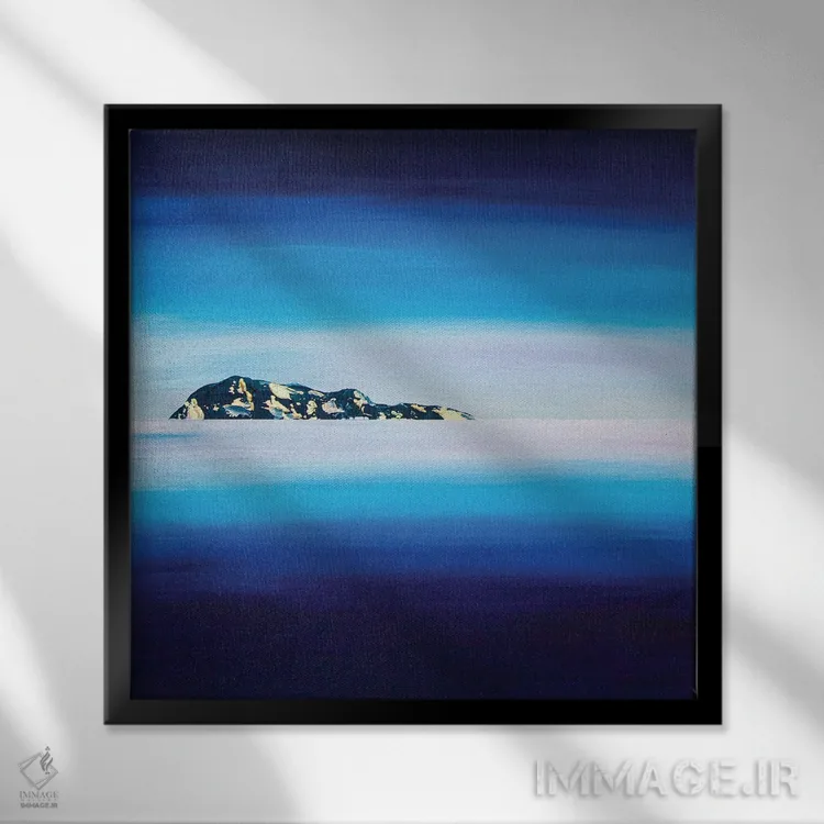 تابلو انتزاعی هیچ آهنگی بی صدا نماند اثر جک استوری - نمای قابدار مشکی