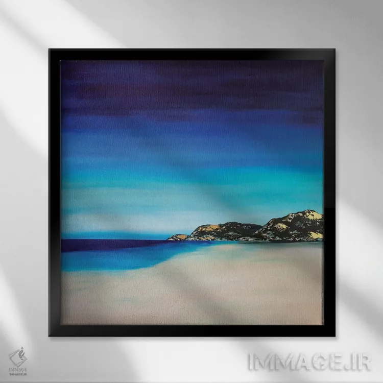 تابلو انتزاعی نگاه به جلو اثر جک استوری - نمای قابدار مشکی