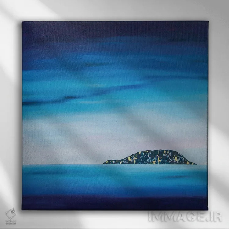 تابلو انتزاعی به هر کجا که می روی، بهشت است اثر جک استوری - نمای روبهرو روی دیوار