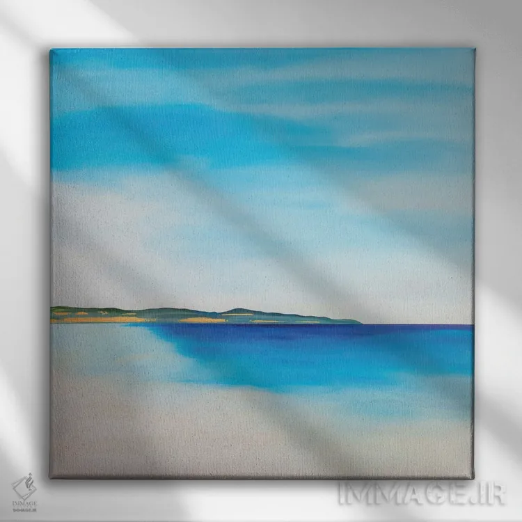 تابلو انتزاعی آرامش کامل اثر جک استوری - نمای روبهرو روی دیوار