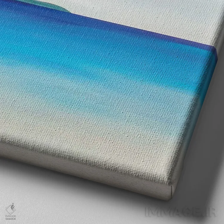 تابلو انتزاعی آرامش کامل اثر جک استوری - نمای نزدیک بافت بوم