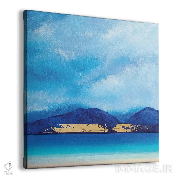 تابلو انتزاعی انعکاس نور اثر جک استوری - نمای پرسپکتیو محصول