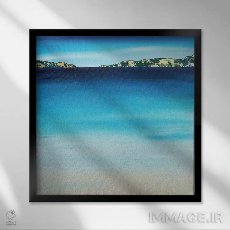 تابلو انتزاعی این قدر نزدیک و با این حال این قدر دور اثر جک استوری - نمای قابدار مشکی