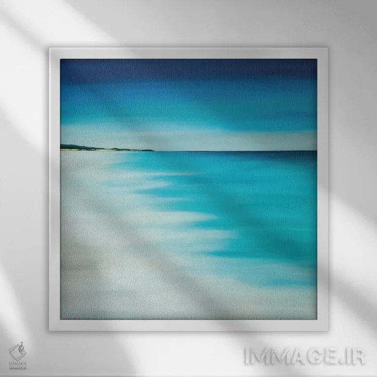 تابلو انتزاعی تابستان کنار من اثر جک استوری - نمای قابدار سفید